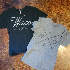WACO texas magnolia shirt small lot of 2